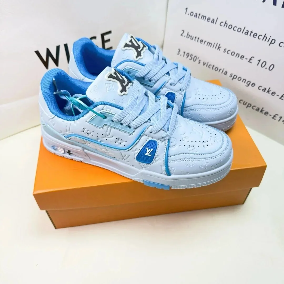 Louis Vuitton LV Trainer Light Blue Sneakers