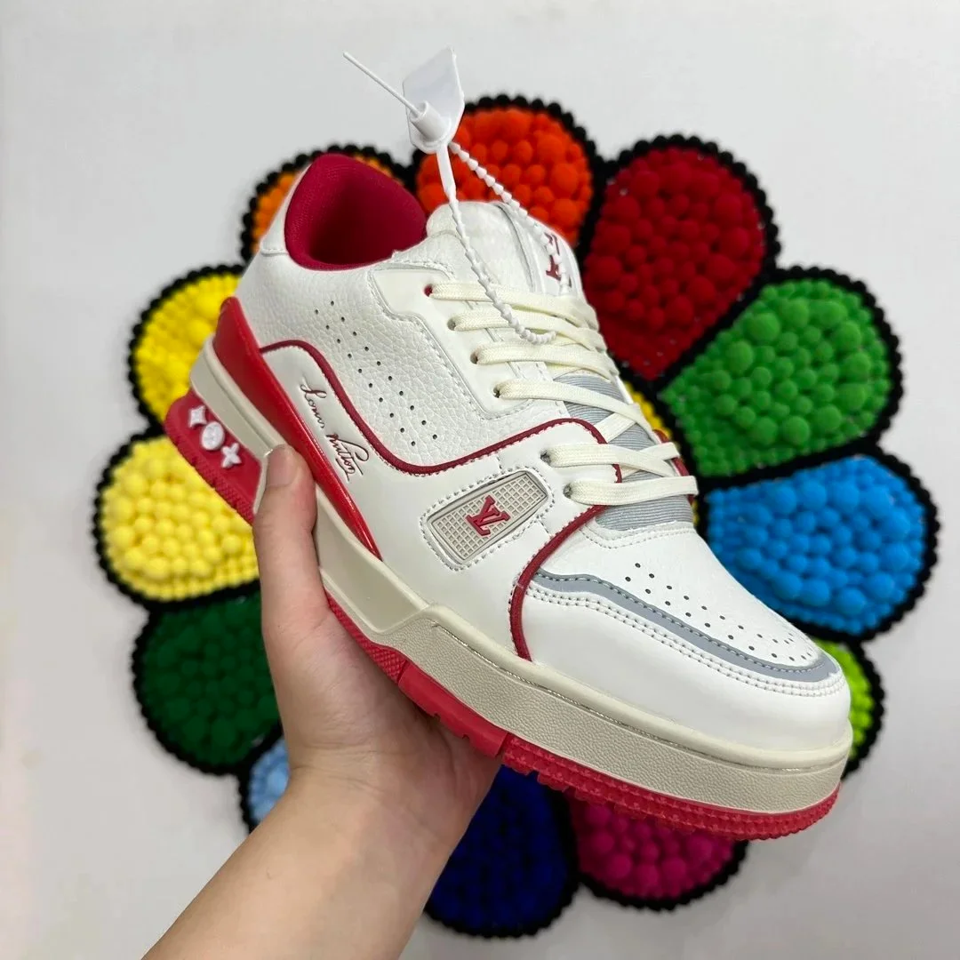 Louis Vuitton LV Trainer White/Red Sneakers