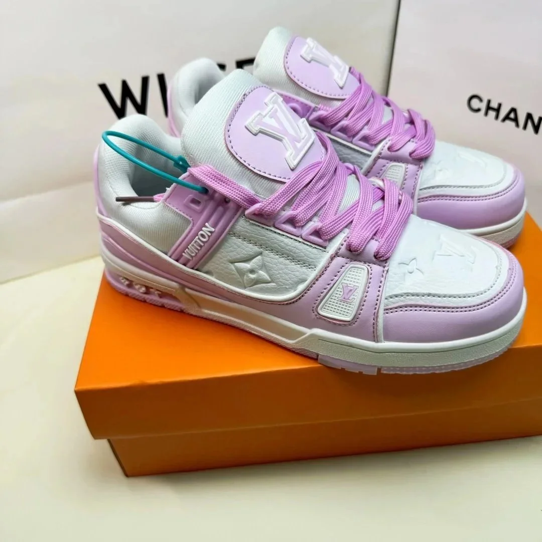 Louis Vuitton LV Trainer White/Purple Sneakers