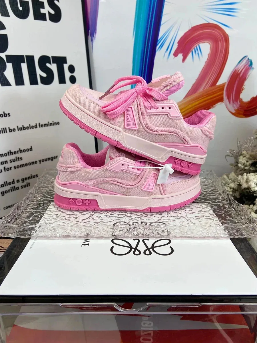 Louis Vuitton LV Trainer Pink Sneakers
