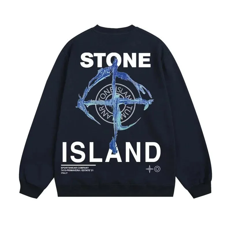 Stone Island 68-15 Navy Blue Hoodie