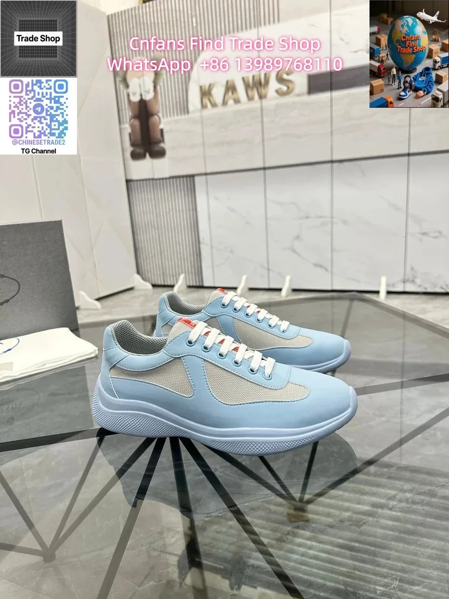Prada Runners Light Blue Sneakers