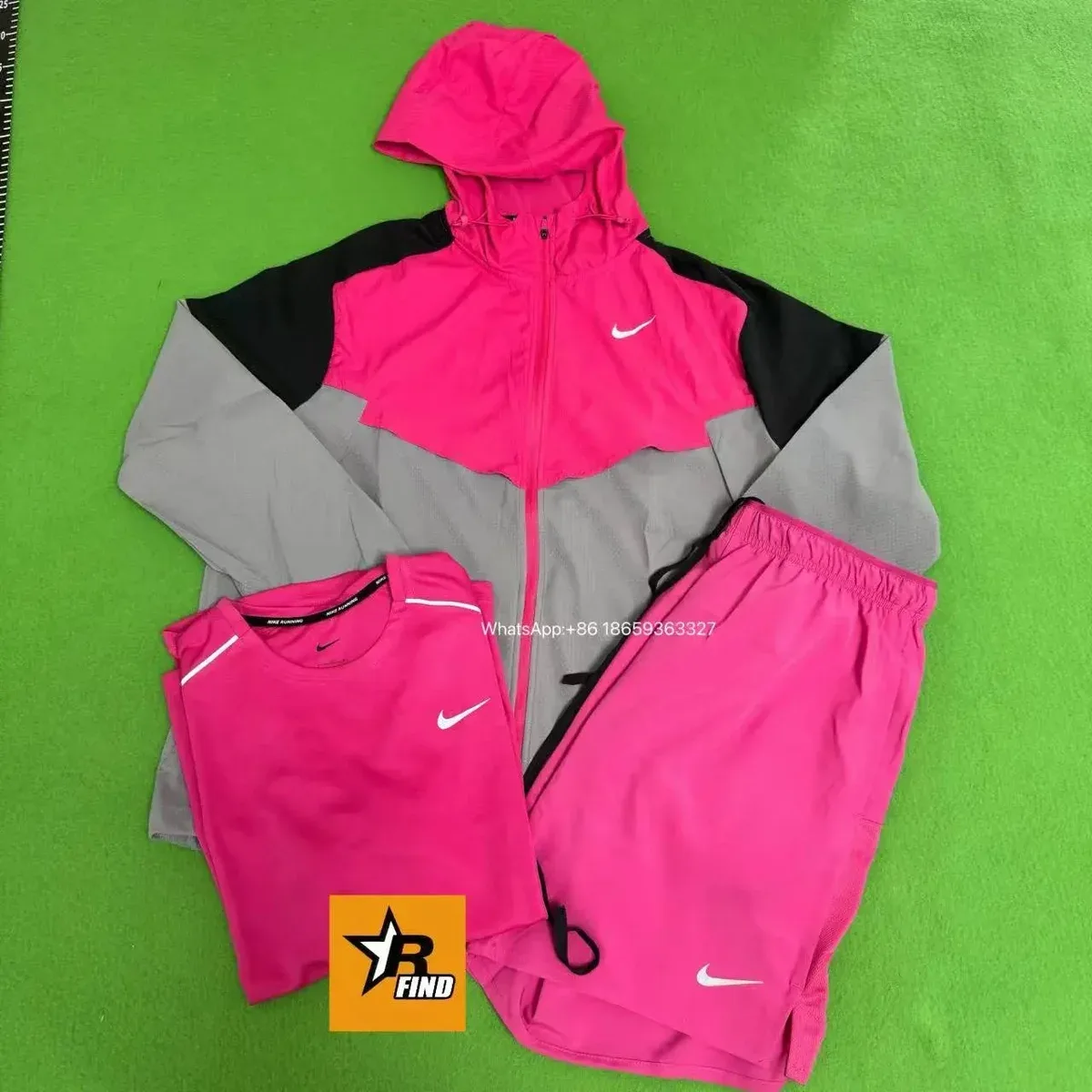 Nike Air Max Pink & Grey Three-Piece Set