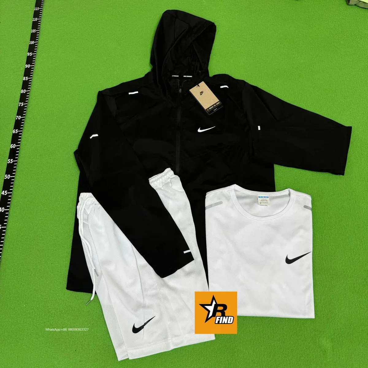 Nike Air N克三件套5 Set Black/White Tracksuit