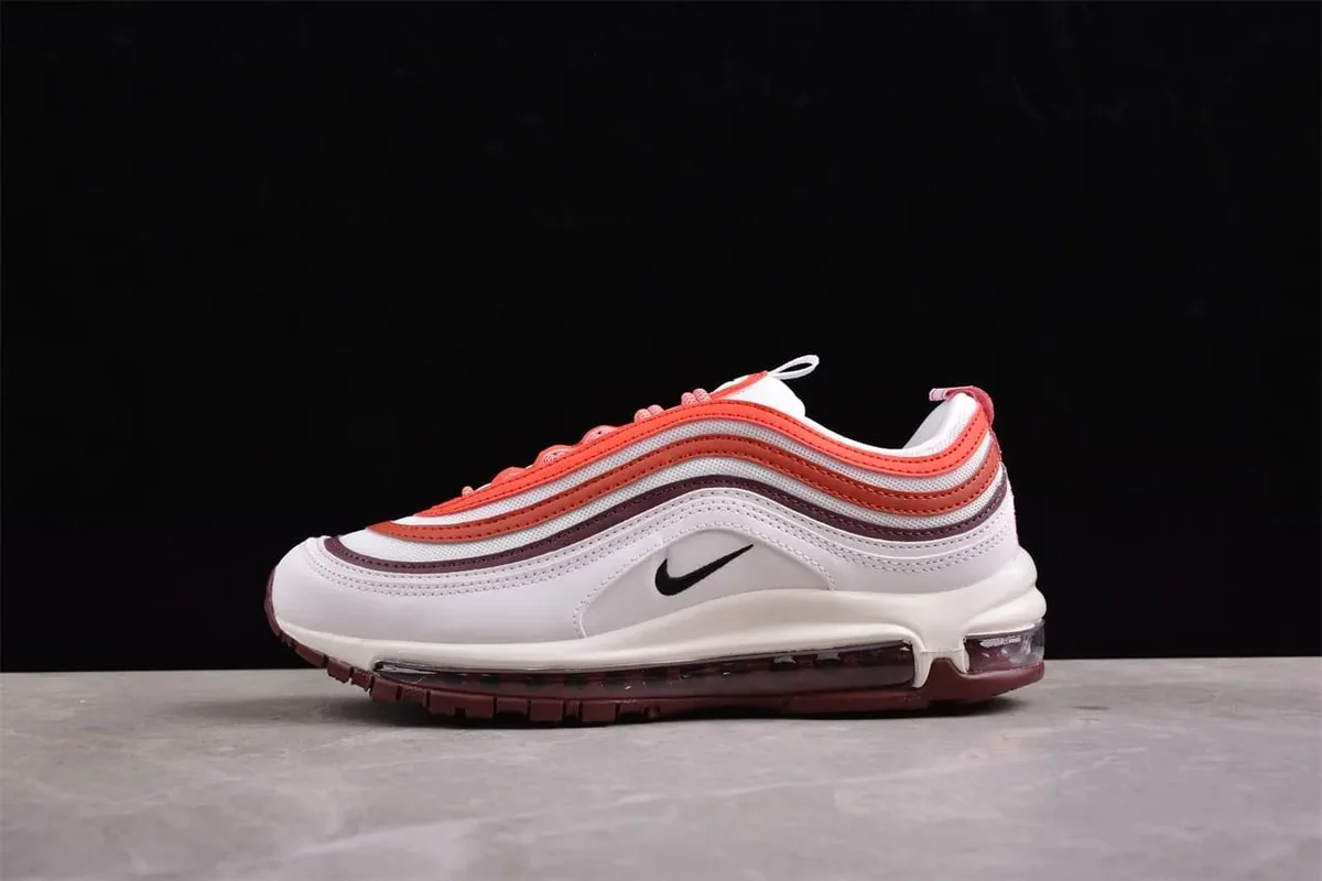 Nike Nike Air Max 97 Sail/University Red Sneakers White - 1