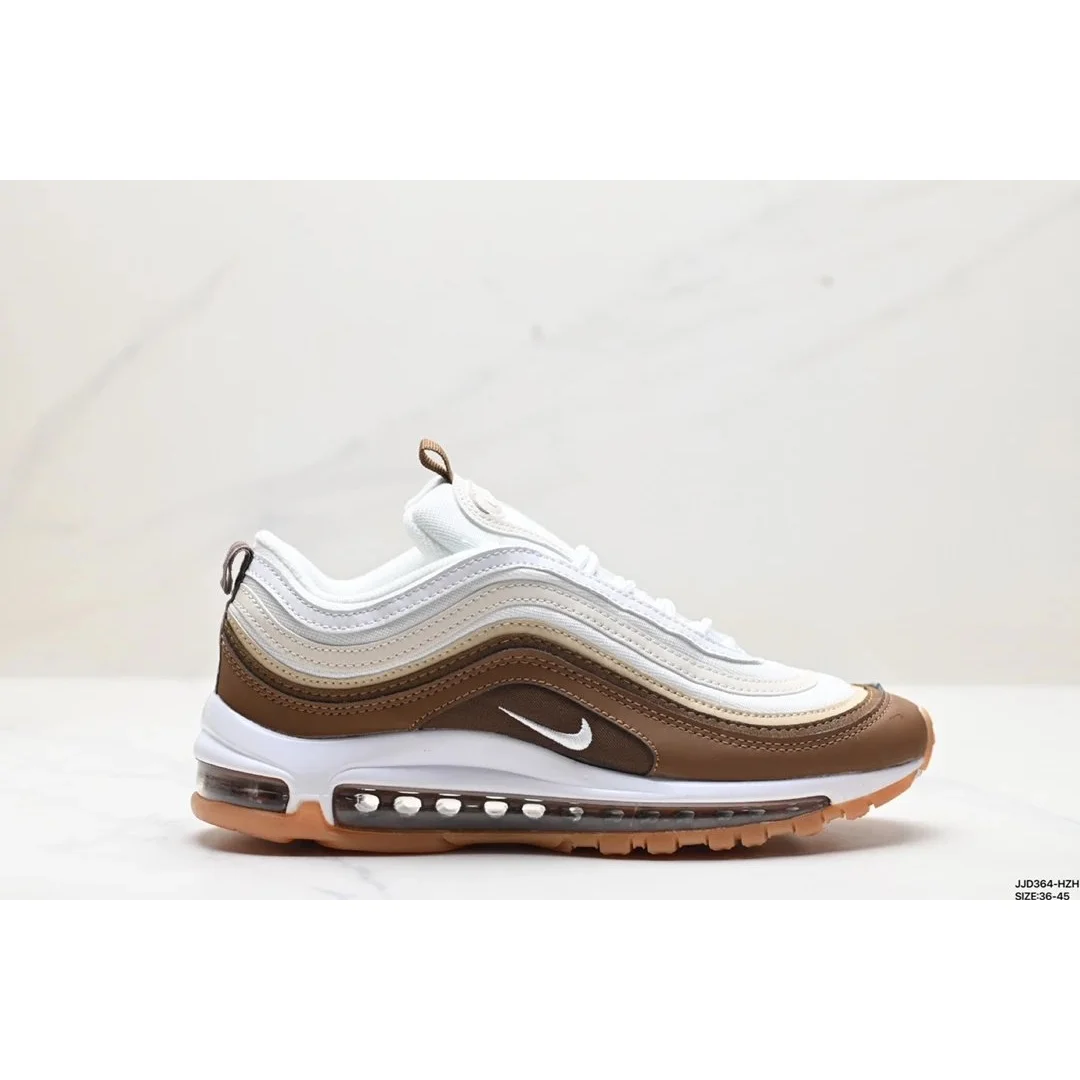 Nike Nike Air Max 97 Brown/White Sneakers Brown - 1