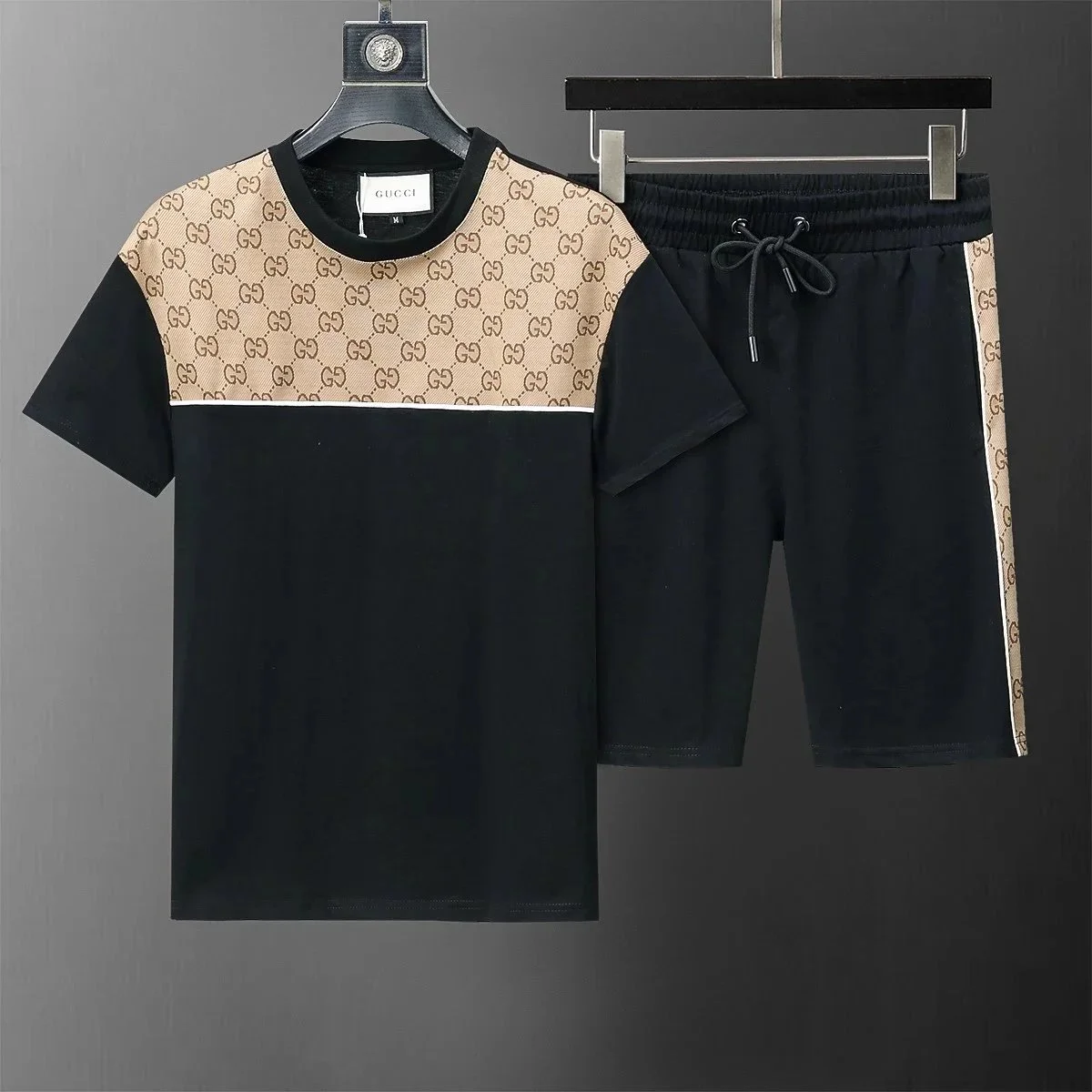 Gucci GG Monogram Black & Beige Co-ord Set