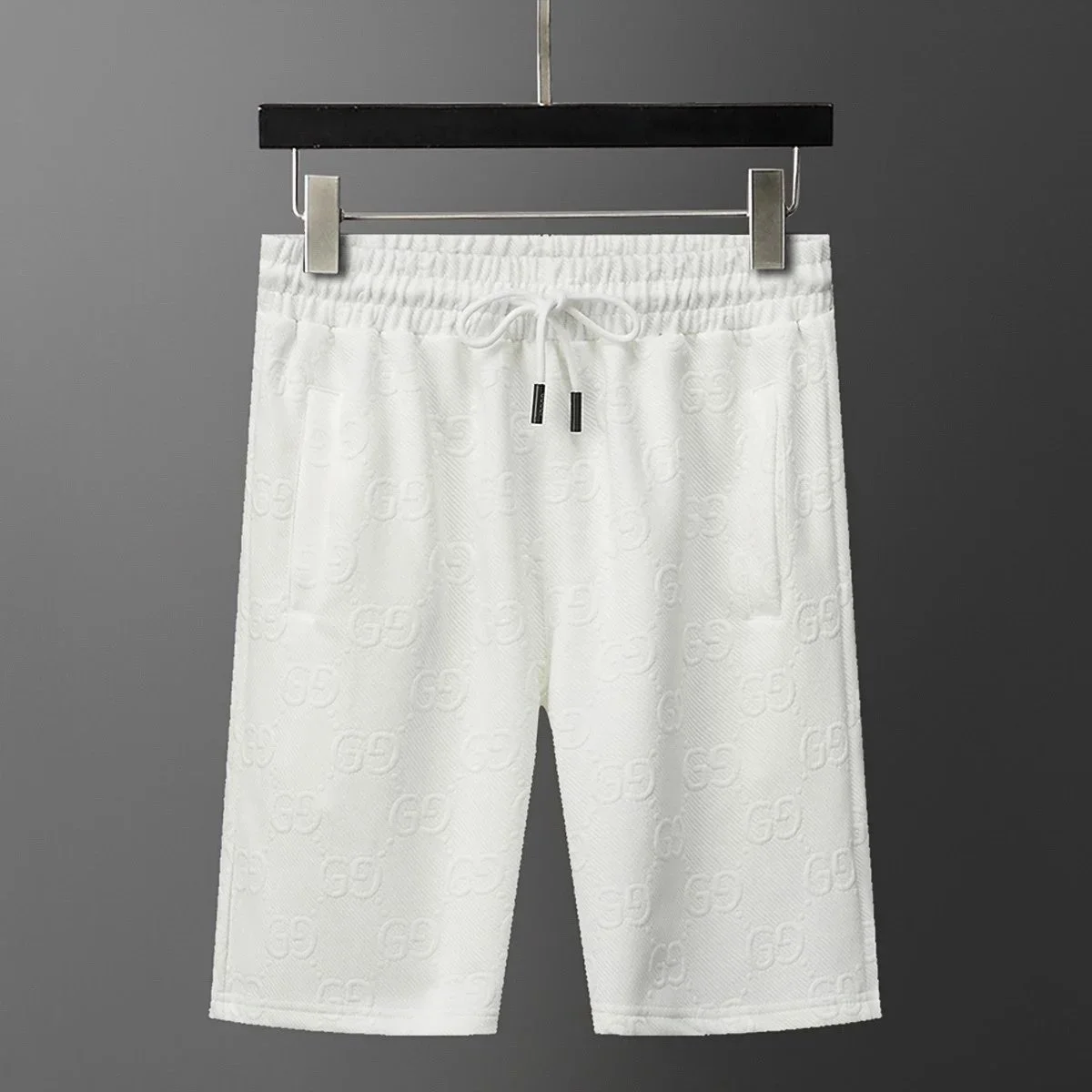 Gucci GG Supreme White Embossed Shorts