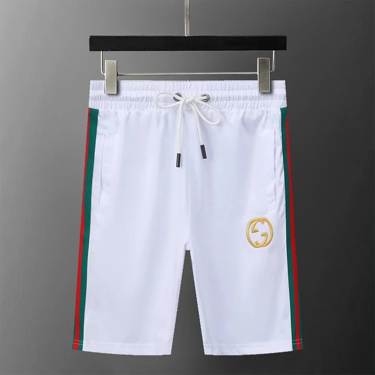 Gucci White Red/Green Stripe Shorts