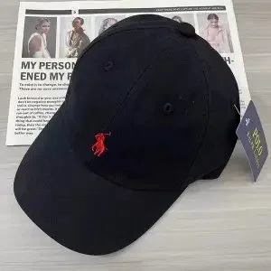 Polo Ralph Lauren Pony Logo Black Cap