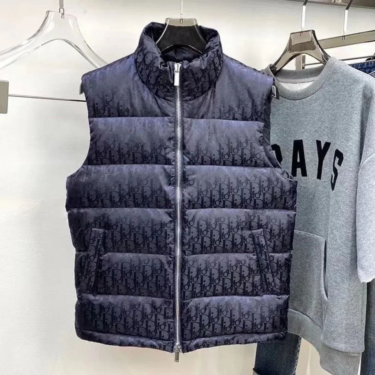 Dior Classic Logo DIOR藏青色 Puffer Vest