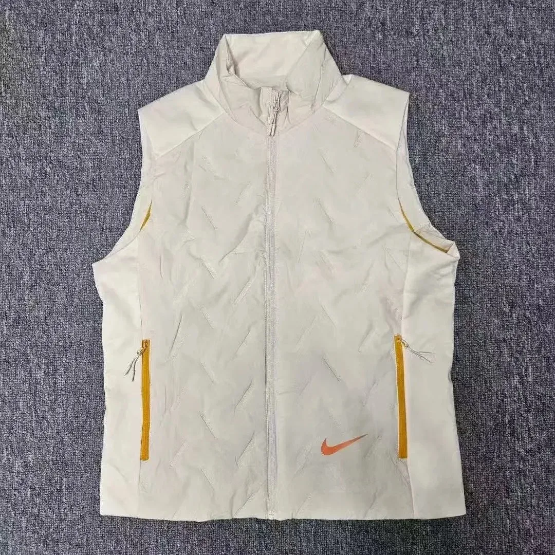 Nike Air Tech Fleece White & Orange Vest