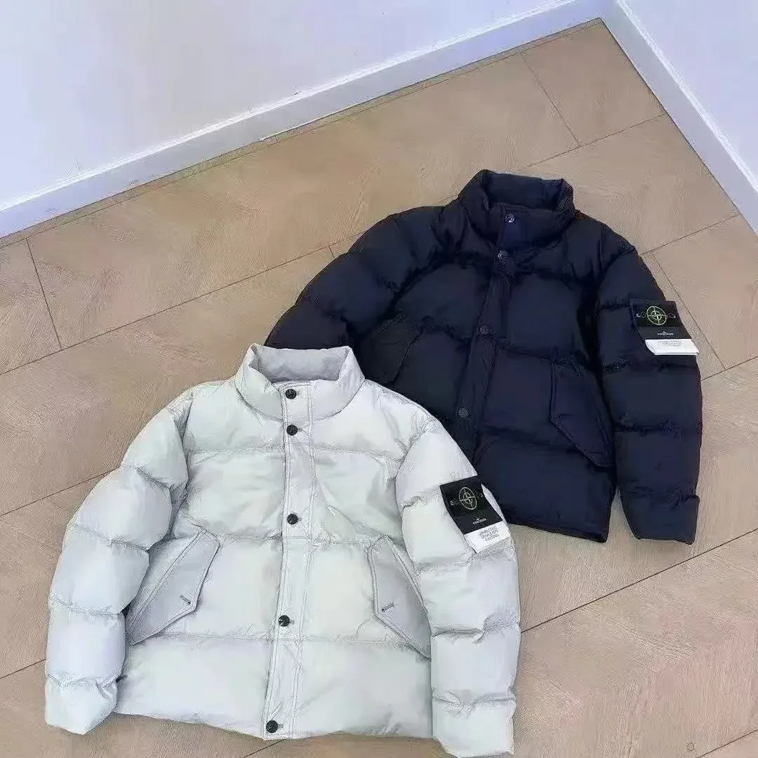 Stone Island 68-15 White Puffer Jacket