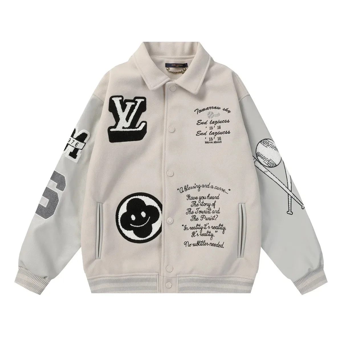 Louis Vuitton Tabi Baseball Jacket Cream