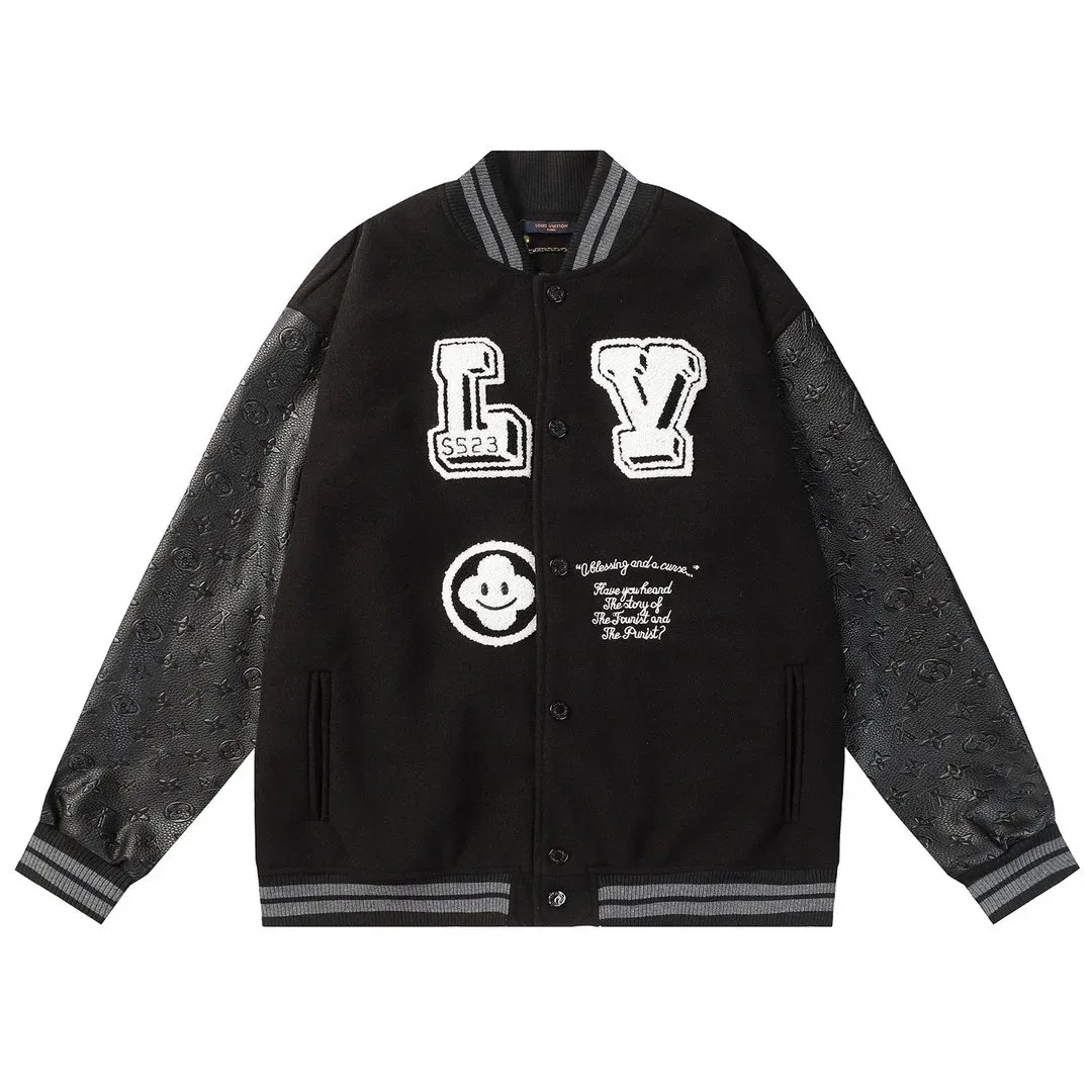 Louis Vuitton LV Trainer Black Letterman Jacket