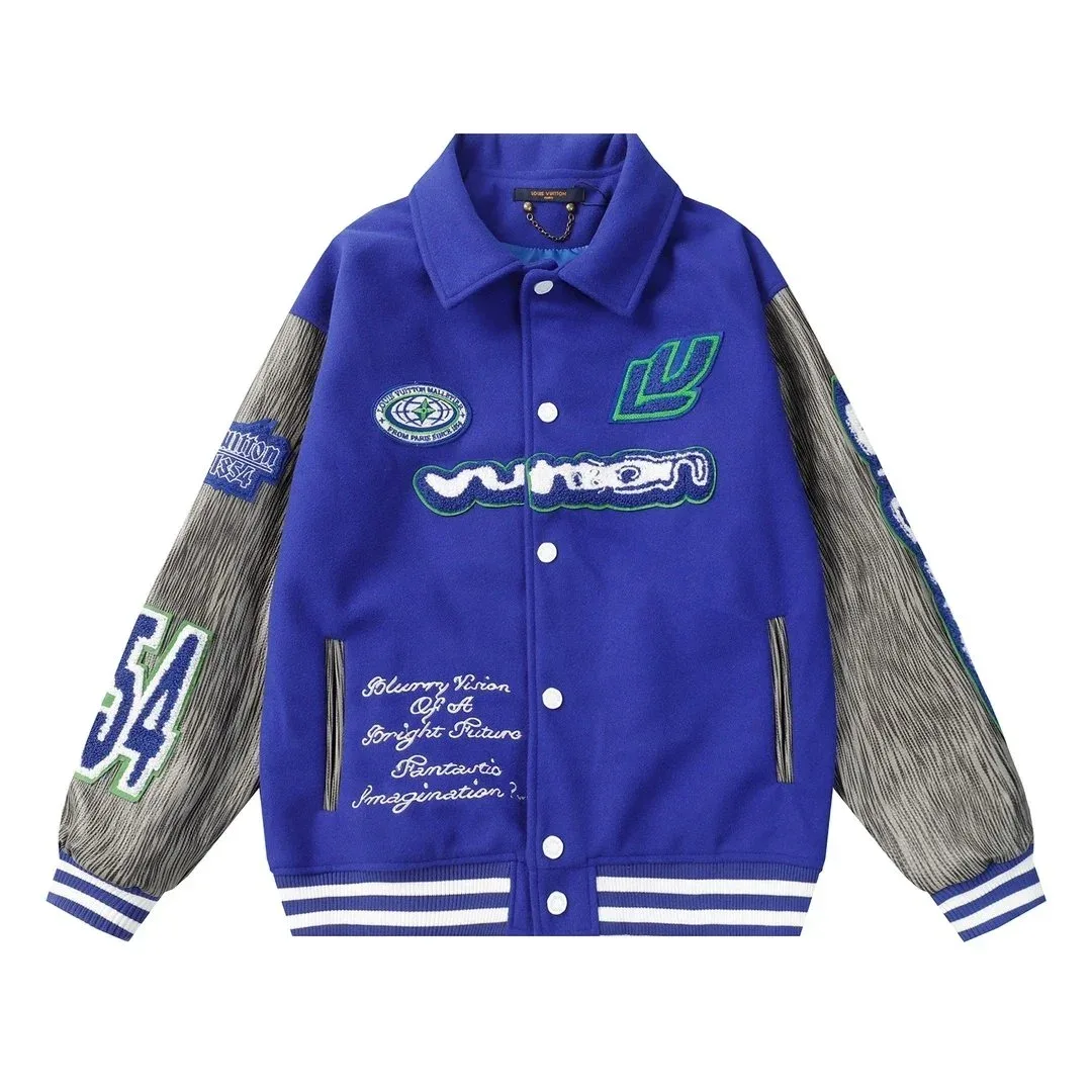 Louis Vuitton Tabi Blue Letterman Jacket