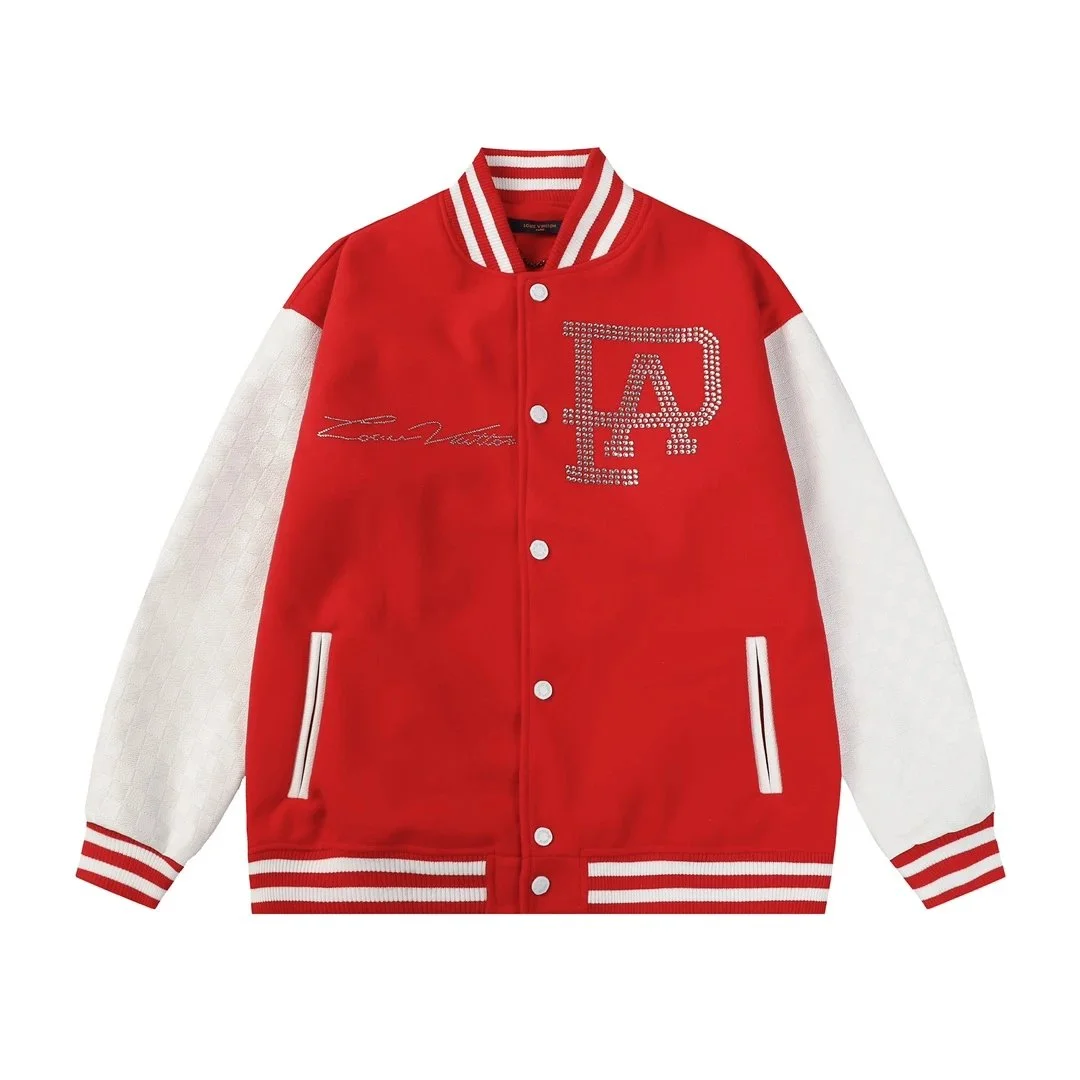 Louis Vuitton Tabi Red & White Letterman Jacket