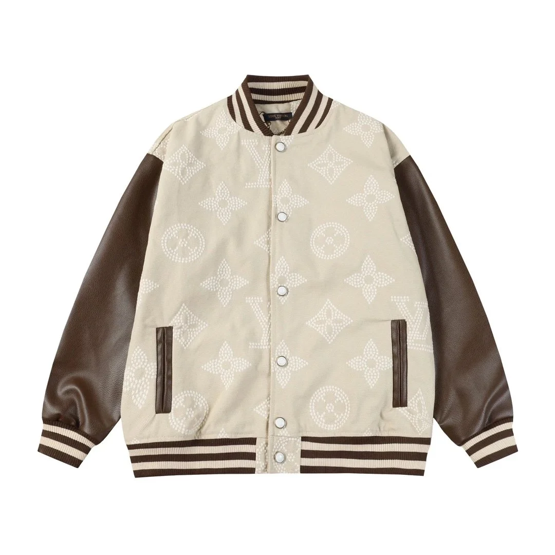 Louis Vuitton Tabi Beige & Brown Bomber Jacket
