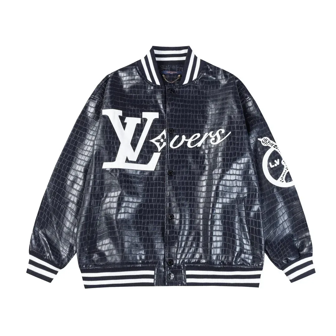 Louis Vuitton LV Trainer Crocodile Leather Bomber Jacket