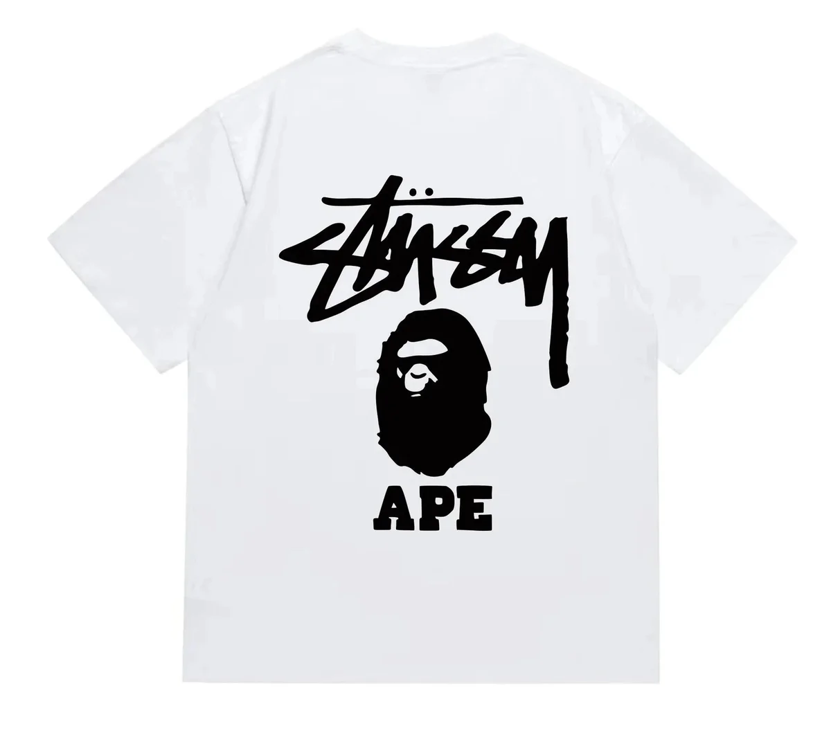 A Bathing Ape BAPE STA White Black T-Shirt