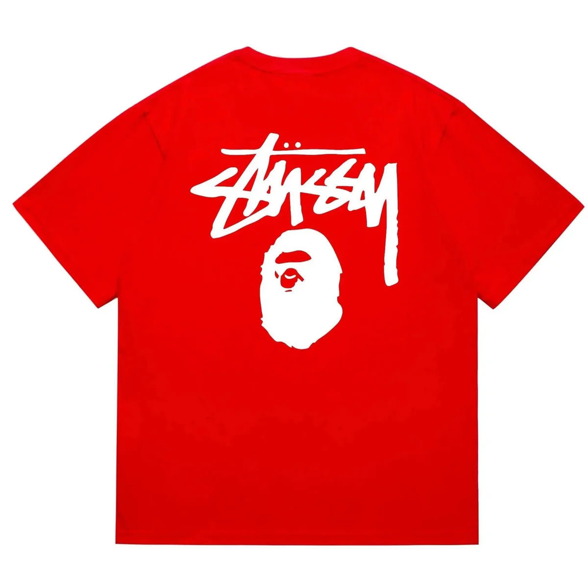 A Bathing Ape BAPE STA Red White T-Shirt