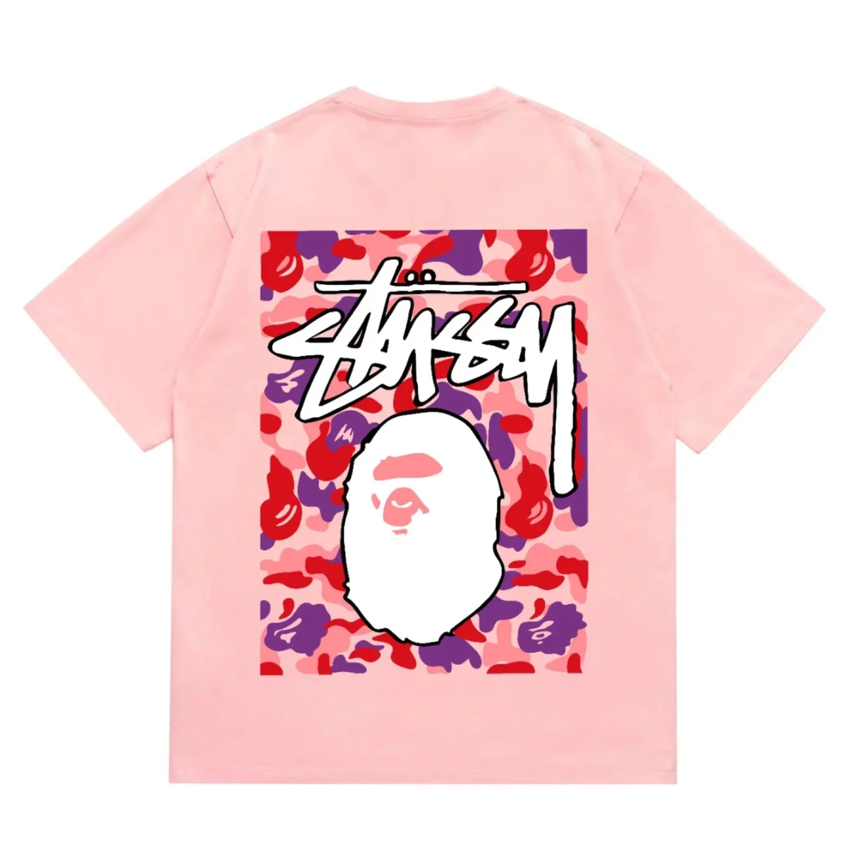 A Bathing Ape BAPE STA Pink Camo T-Shirt