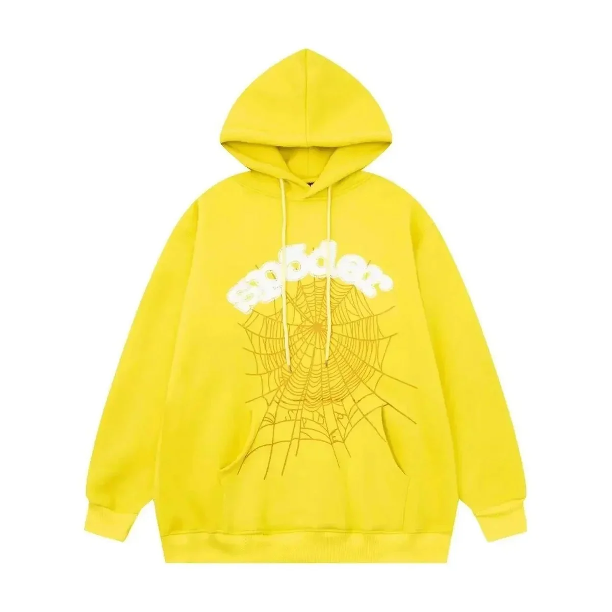 Unisex Yellow 'Gobbler' Spider Web Hoodie