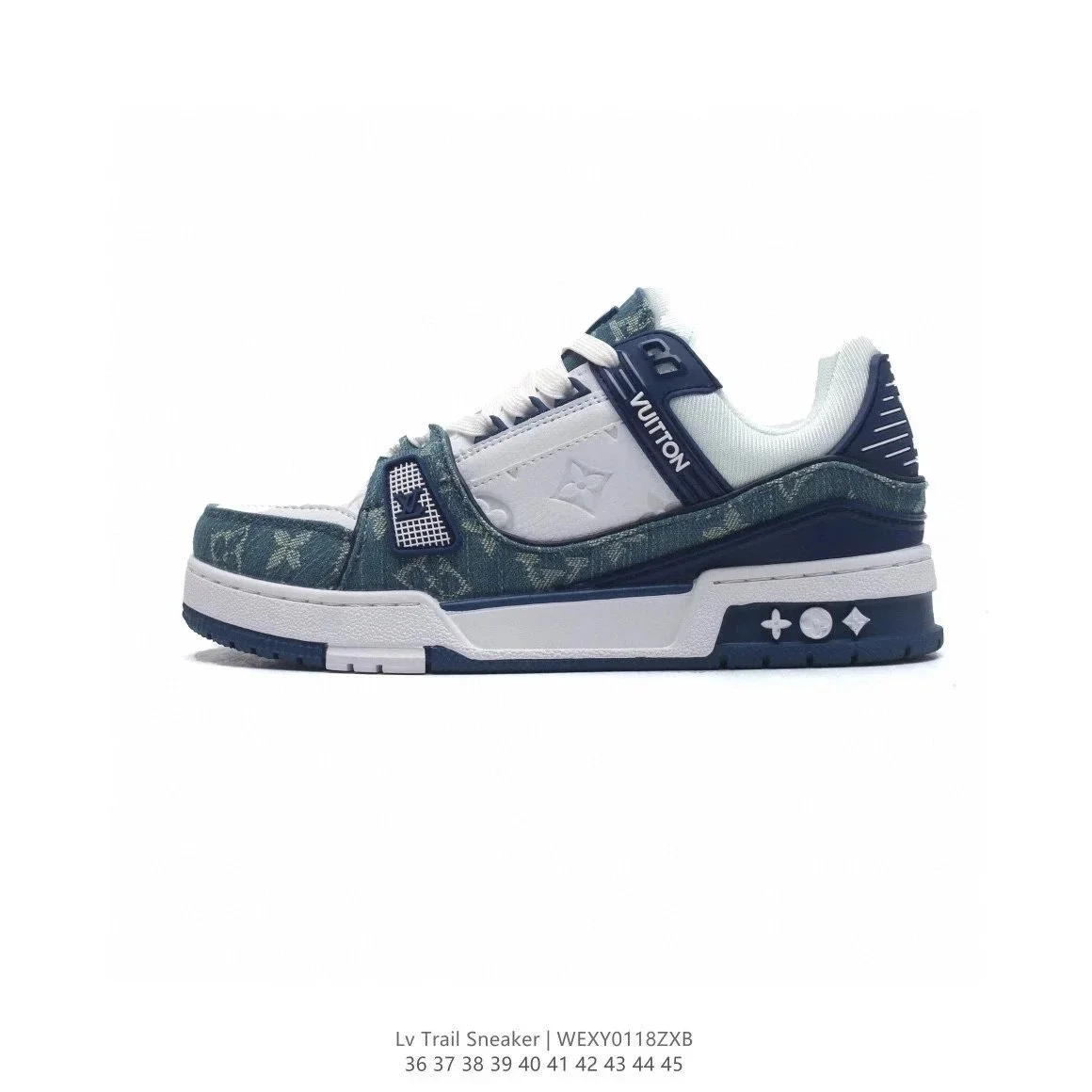 Louis Vuitton LV Trainer Lv Trail Sneaker White/Blue Sneakers