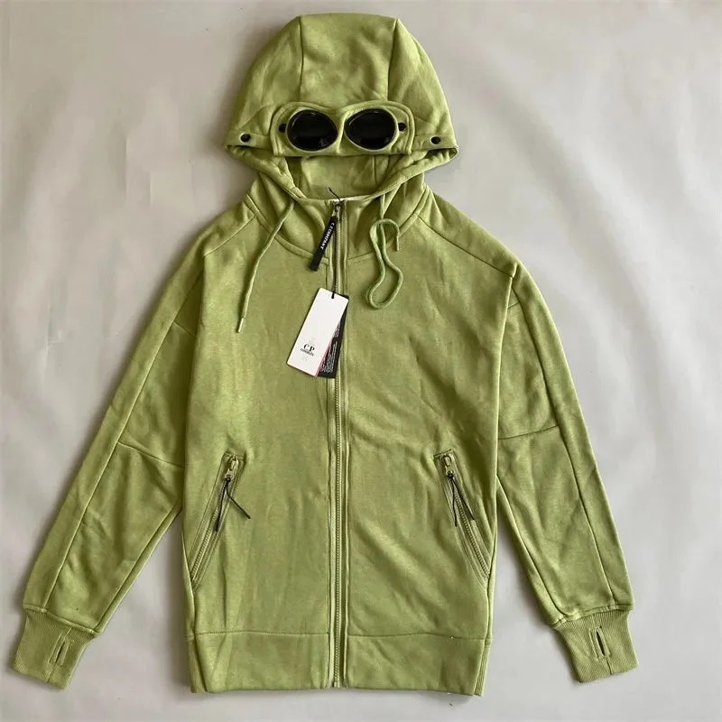 CP Company Goggle Hoodie Olive Green Jacket