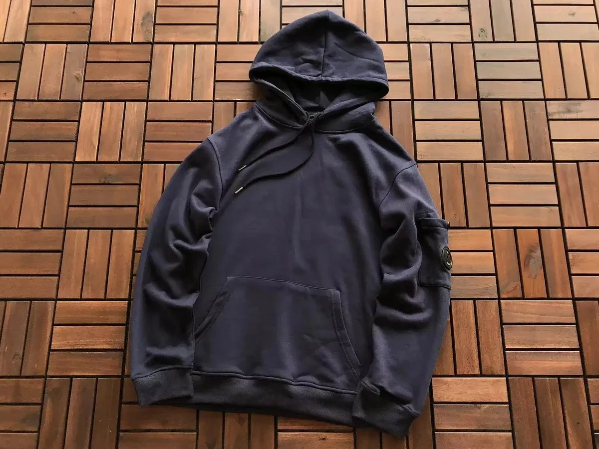 CP Hoodie Navy Cotton Sweatshirt