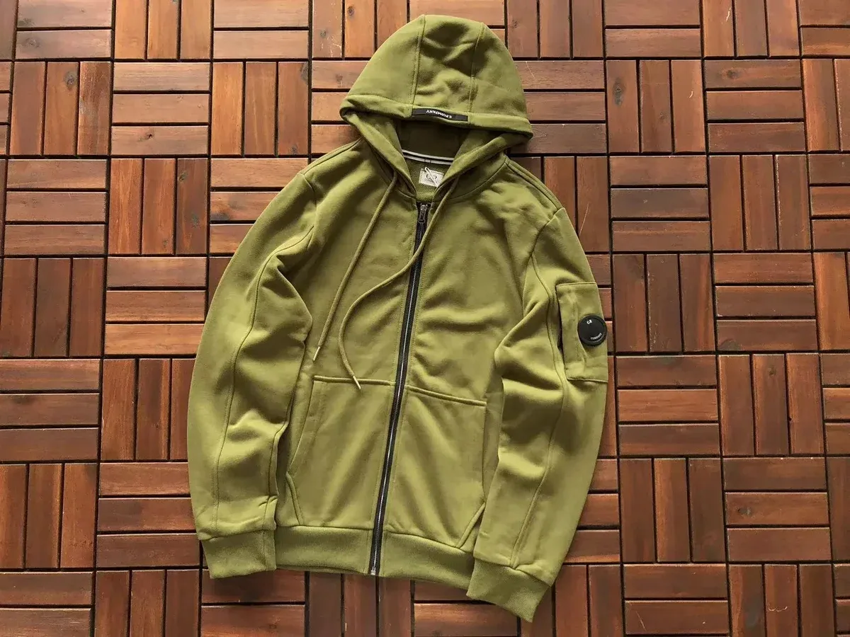 CP Company Goggle Olive Hoodie Sweatshirt