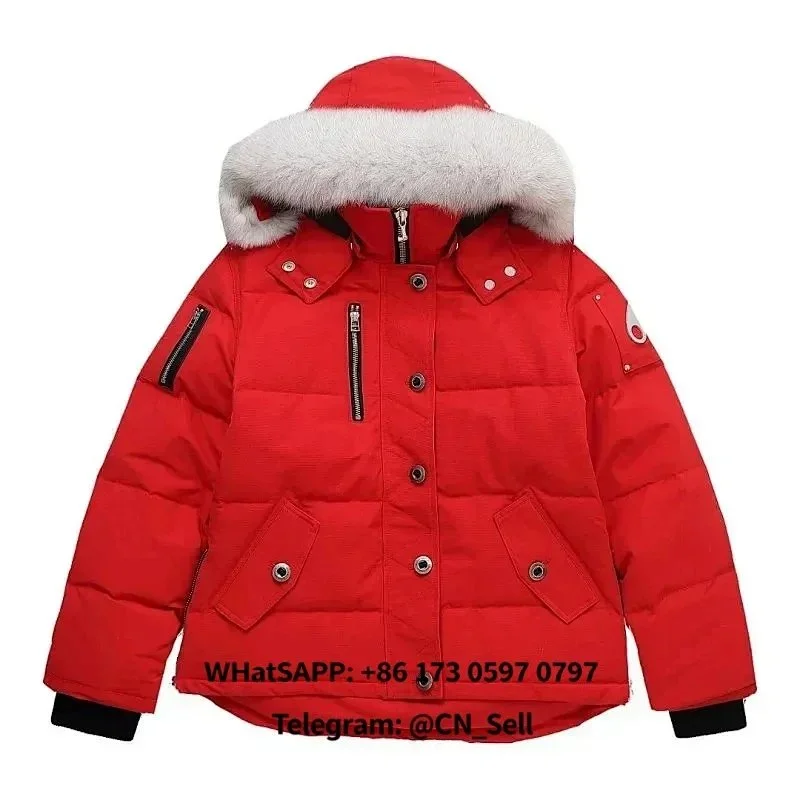 Canada Goose Expedition Red Parka with Fur Hood