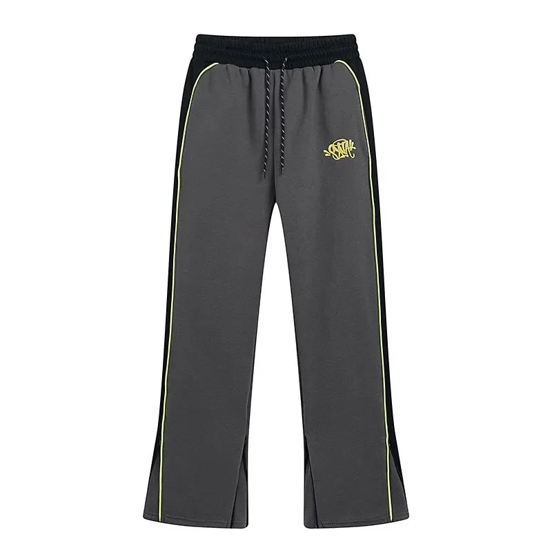 Unisex Grey with Yellow Trim Track Pants