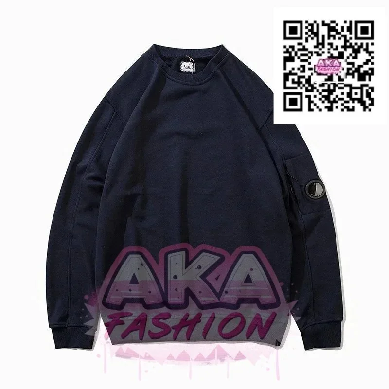 Unisex Navy Solid Hoodie with Side Pocket