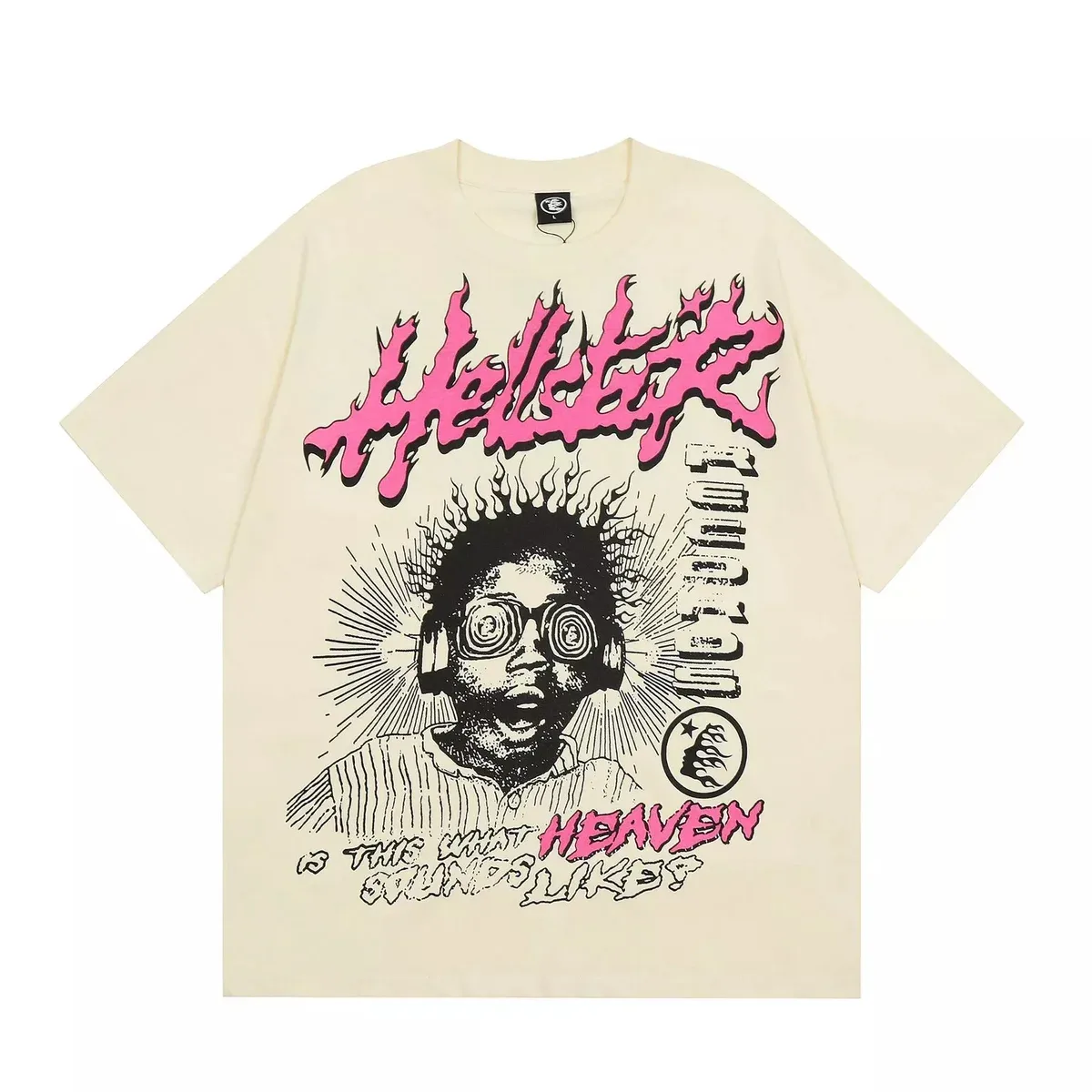 Hellstar Cream 'Heaven' Graphic T-Shirt