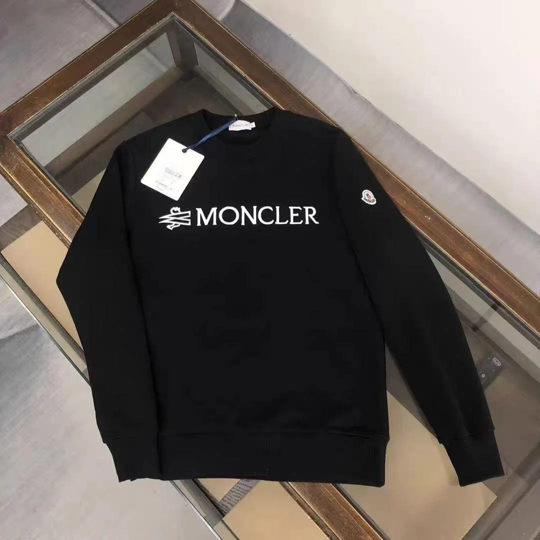 Moncler Black Logo Crewneck Sweatshirt