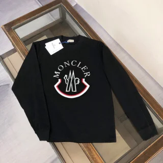 Moncler Logo Black Long-Sleeve T-Shirt