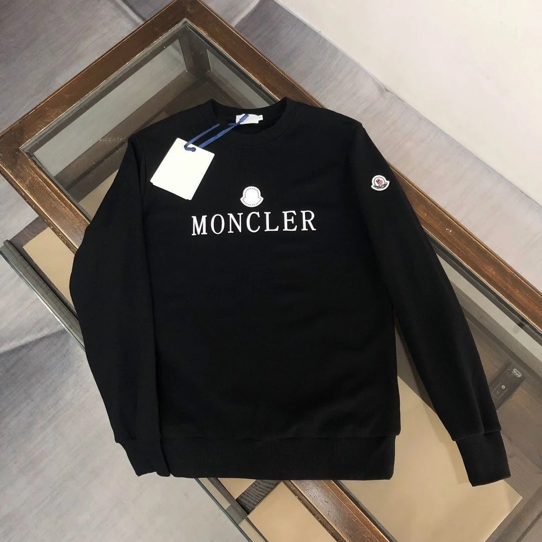 Moncler Black Logo Crewneck Sweatshirt