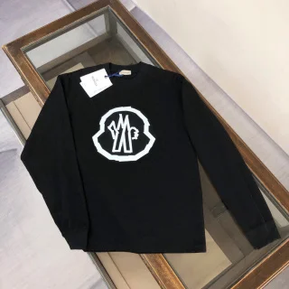 Moncler Logo Black Long-Sleeve T-Shirt