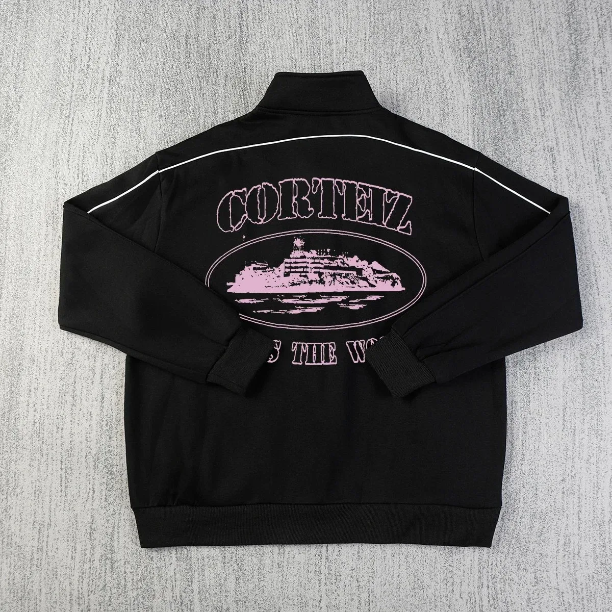 Corteiz 19 Black Pink Track Jacket
