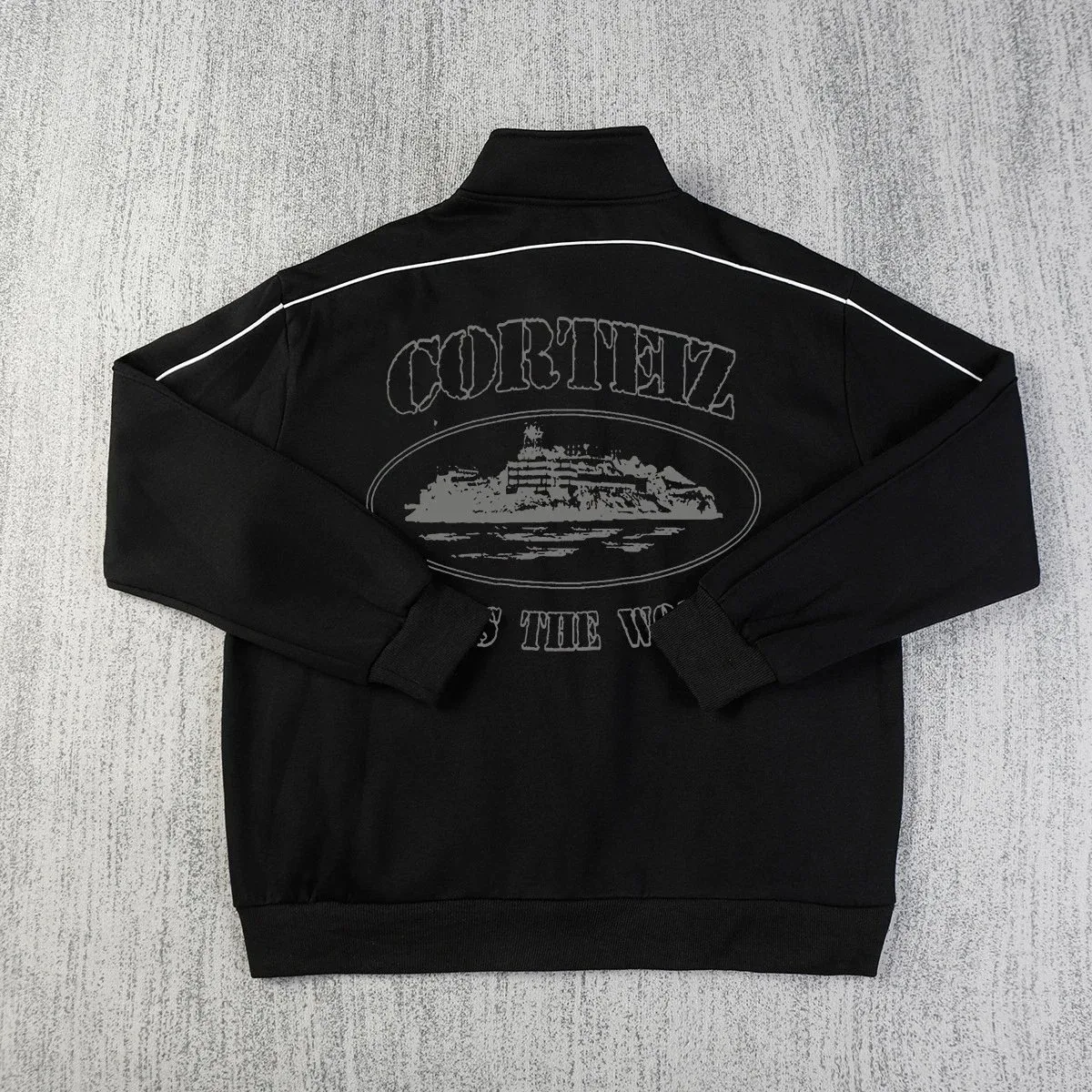 Corteiz 14 Black Track Jacket
