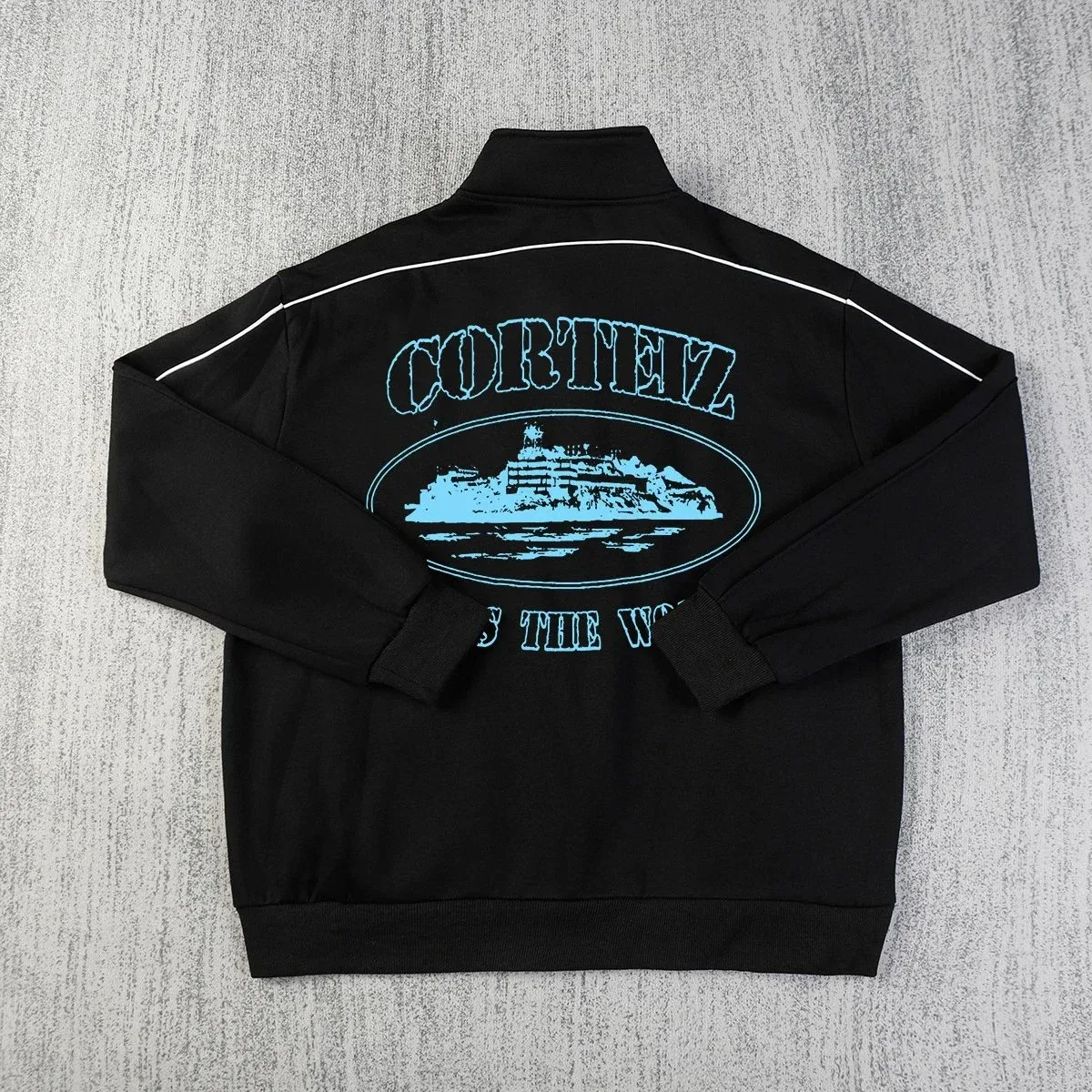 Corteiz 09 Black & Blue Track Jacket