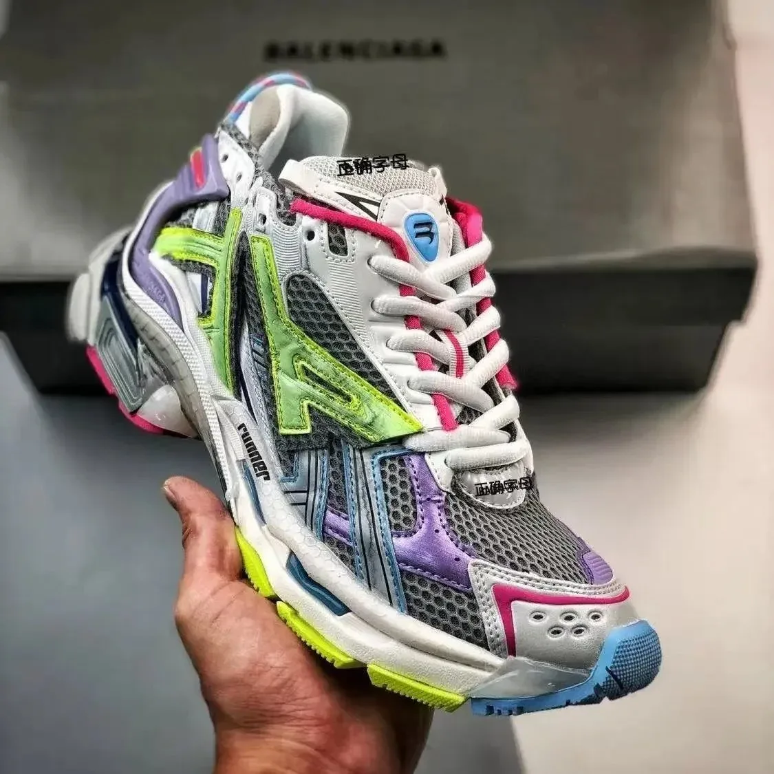 Balenciaga Balenciaga Triple S彩色02 Sneakers Multicolor - 1