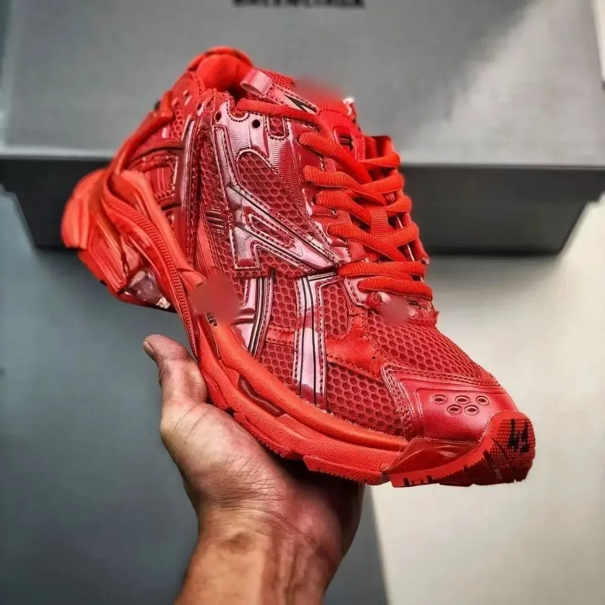 Balenciaga Triple S Red Sneakers