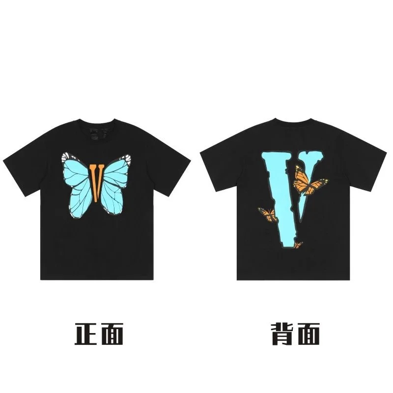 Palm Angels Butterfly V T-Shirt 06 Black T-Shirt