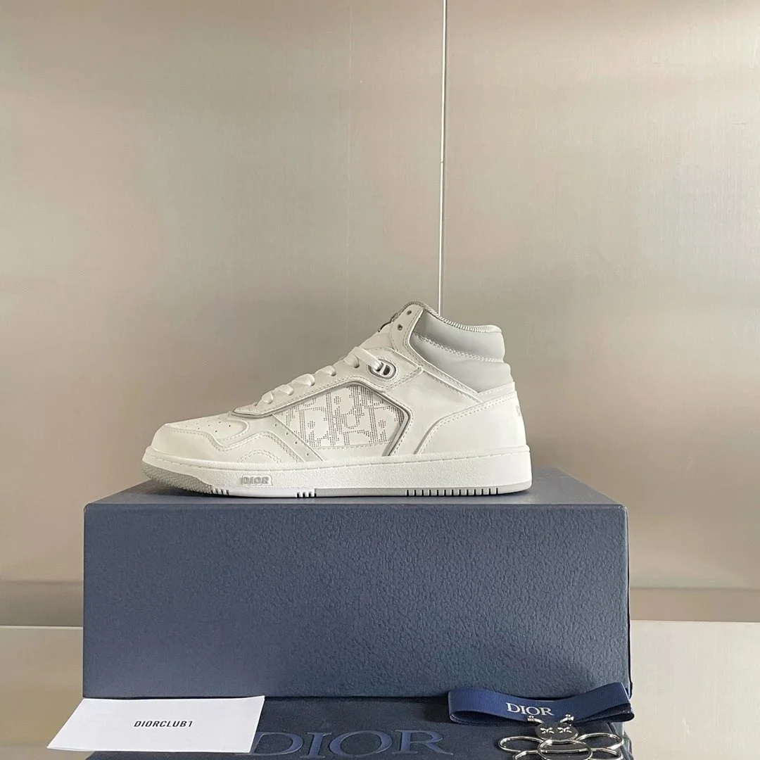 Dior Dior Air Force 1 White High Top Sneakers White - 1