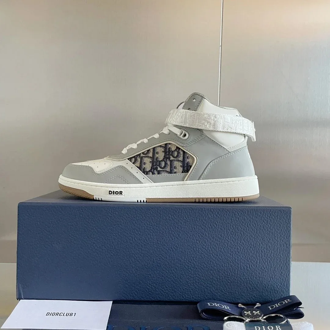 Dior Dior Book Tote High Top Sneakers Sail/Oblique