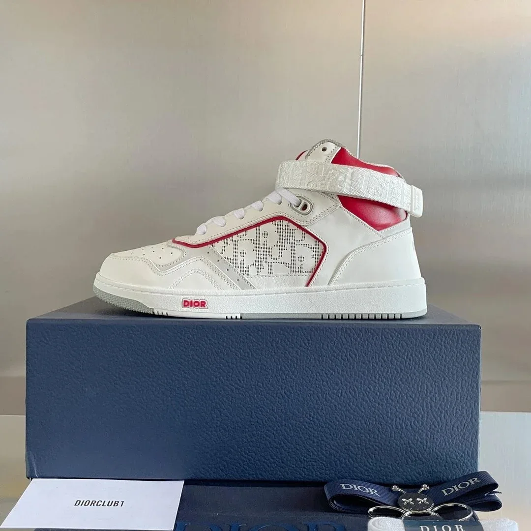 Dior Air Force 1 White/Red Sneakers