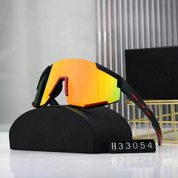 Unisex Polarized Sunglasses Orange Gradient Frame
