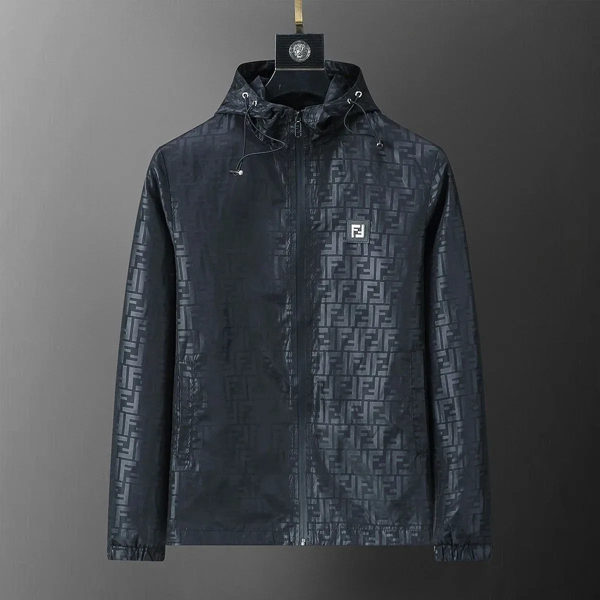 Fendi Iconic FF Logo Jacket Black